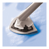 Place white side of disposable scrubbing pad on wand swivel head.